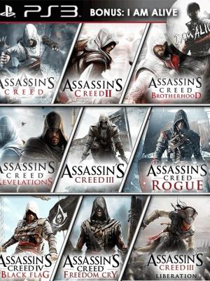 10 JUEGOS EN 1 ASSASSIN´S CREED MAS I AM ALIVE PS3